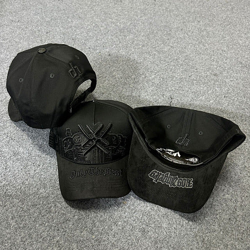 Gorra Dandy Cruz Minimalista Negra