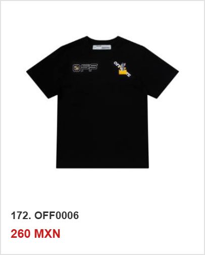 Playera OFF-WHITE OFF0006