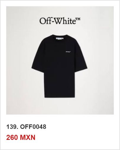 Playera OFF-WHITE OFF0048