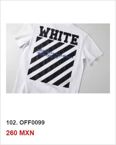 Playera OFF-WHITE OFF0099