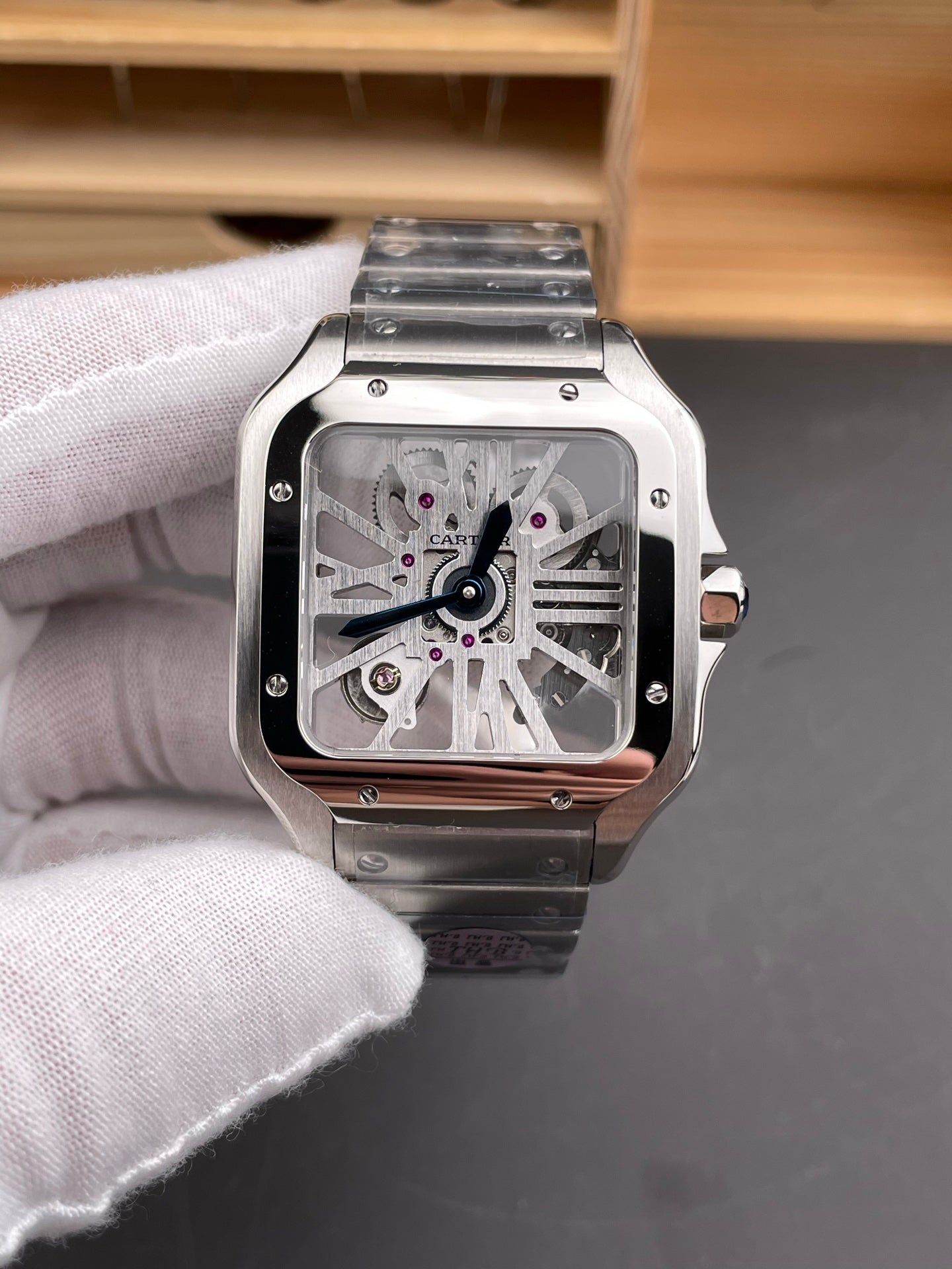 Reloj Cartier Santos hueco (39,8 mm)