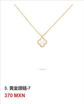 Collar trébol Oro Amarillo #3
