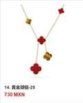 Collar trébol Oro Amarillo #14