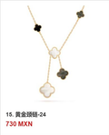 Collar trébol Oro Amarillo #15