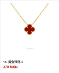 Collar trébol Oro Amarillo #16