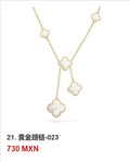 Collar trébol Oro Amarillo #21