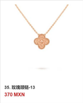 Collar trébol Oro Rosa #35