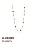 Collar trébol Oro Amarillo #40