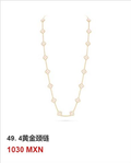 Collar trébol Oro Amarillo #49
