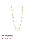 Collar trébol Oro Amarillo #52