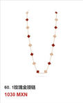 Collar trébol Oro Rosa #60