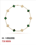Collar trébol Oro Amarillo #69