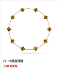 Collar trébol Oro Amarillo #72