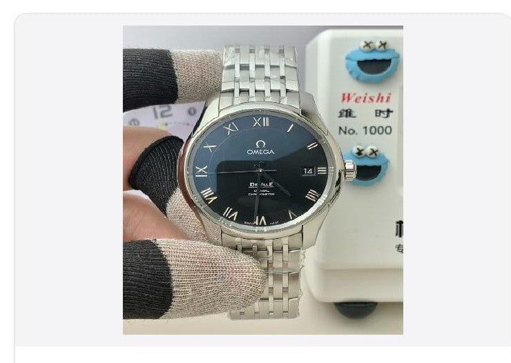 Reloj Omega De Ville, esfera negra