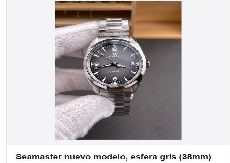 Reloj Omega Seamaster nuevo modelo, esfera gris (38mm)