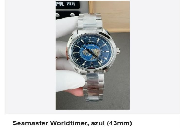 Reloj Omega Seamaster Worldtimer, azul (43mm)