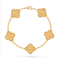 Pulsera trébol Oro Amarillo 13