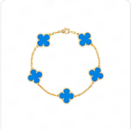 Pulsera trébol Oro Amarillo 17