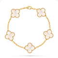 Pulsera trébol Oro Amarillo 4
