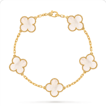 Pulsera trébol Oro Amarillo 4