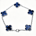 Pulsera trébol Oro Blanco / Platino 2