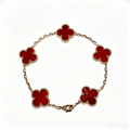 Pulsera trébol Oro Rosa 1