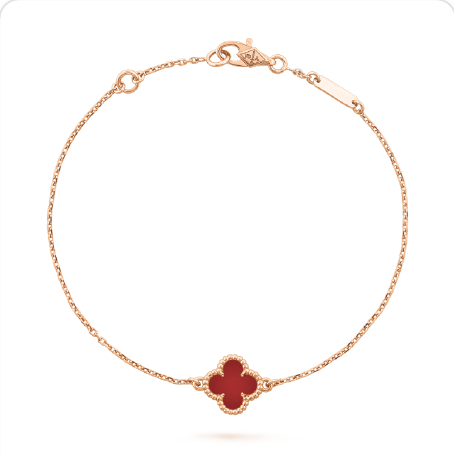 Pulsera trébol Oro Rosa 5