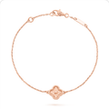 Pulsera trébol Oro Rosa 6