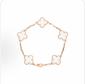 Pulsera trébol Oro Rosa 8