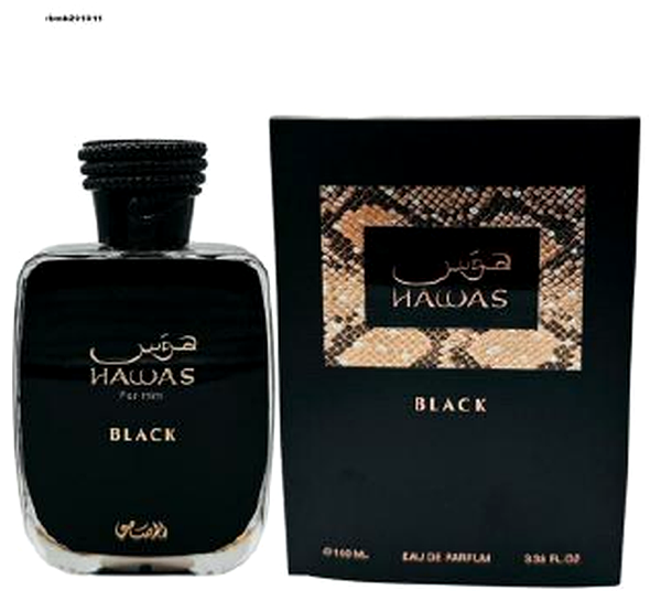 Perfume Hawas Black Para Hombre De Rasasi EDP