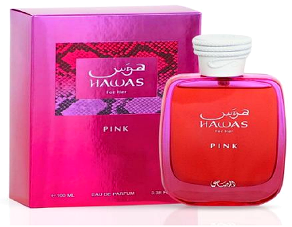 Rasasi Hawas Pink Para Ella Vaporizador Eau De Parfum 100 mL